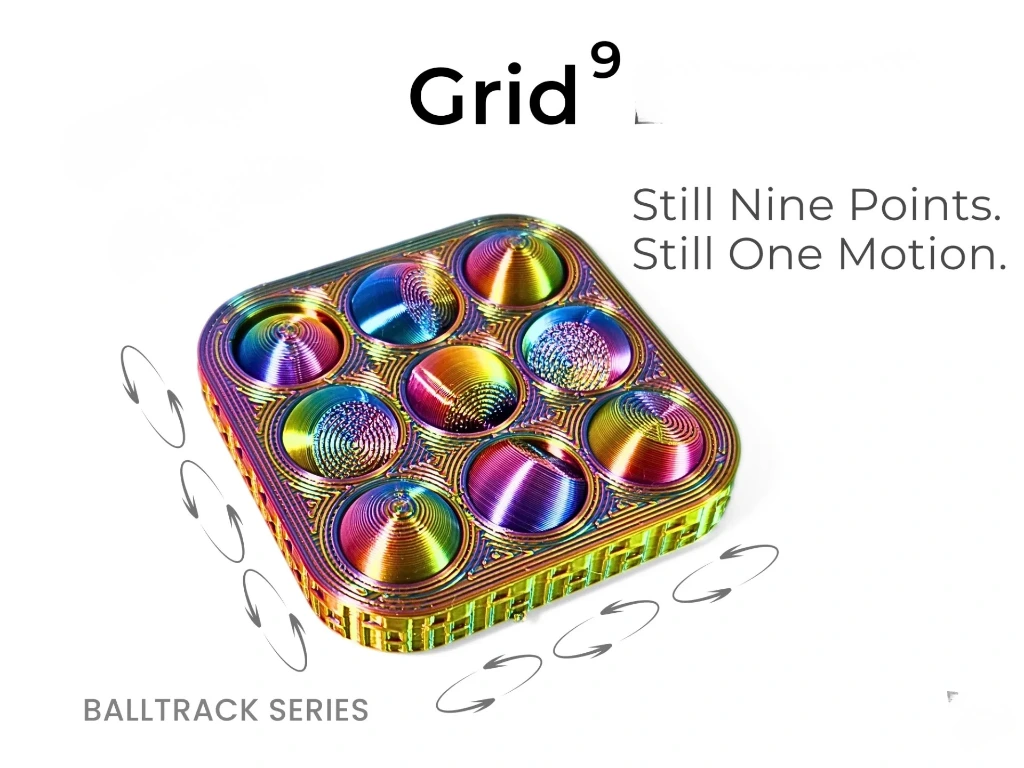 [NML-PLAY-FID-SOR-001] BallTrack Ring Core – Spin & Orbit Fidget (Sort)