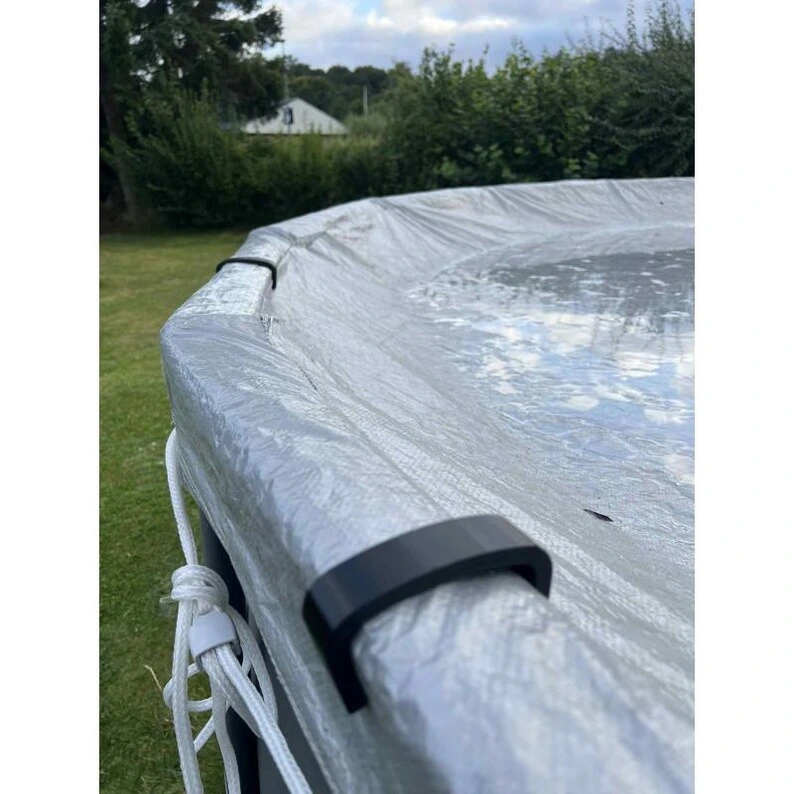 [NML-FUNC-MOU-SOR-004] Stormsikre Pool Clips til Intex XTR – Undgå at dit cover blæser væk (Sort)